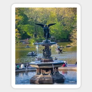 Central Park Water Fountain New York NY Sticker